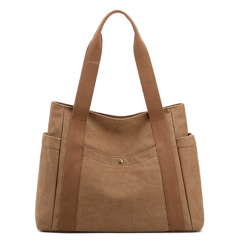 [W-Bolso] Bolso Tote De Lona De Gran Capacidad
