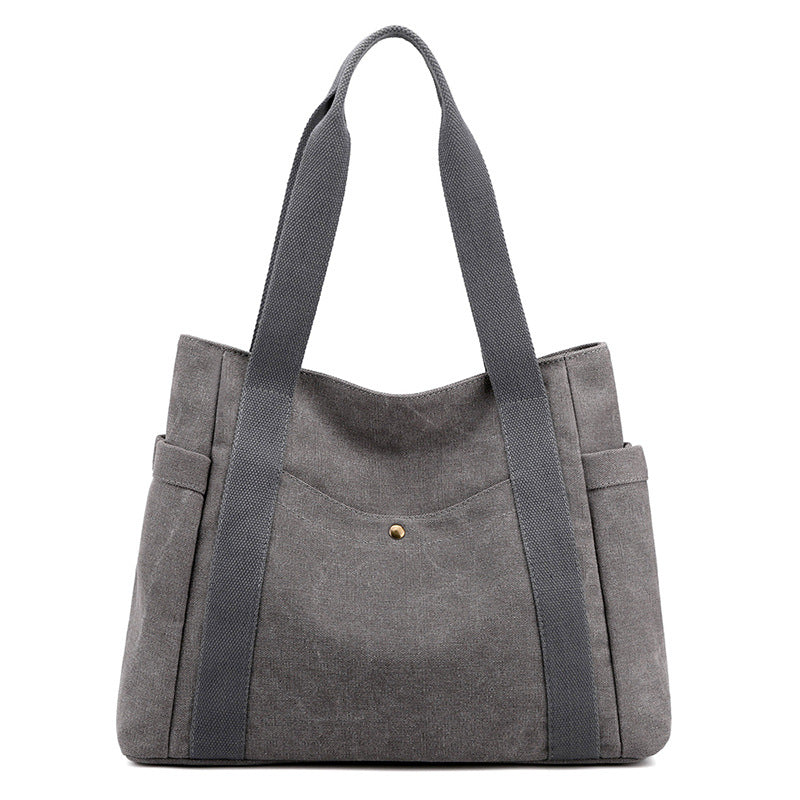 [W-Bolso] Bolso Tote De Lona De Gran Capacidad