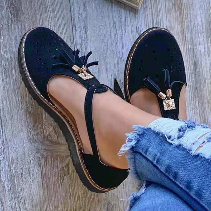 Sandalias Cómodas Con Borlas Para Mujer