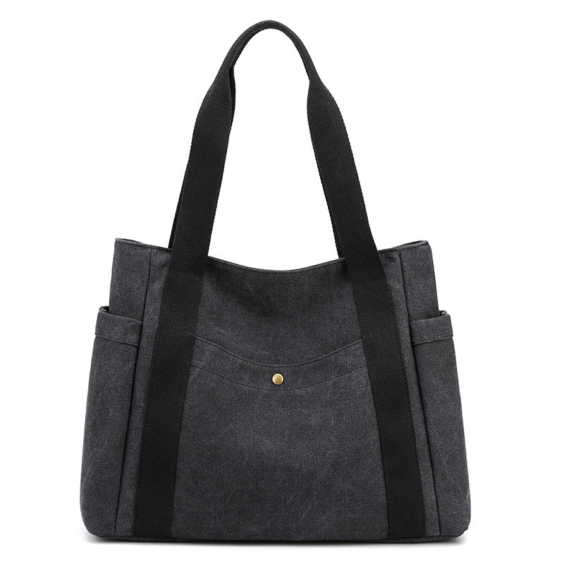 [W-Bolso] Bolso Tote De Lona De Gran Capacidad