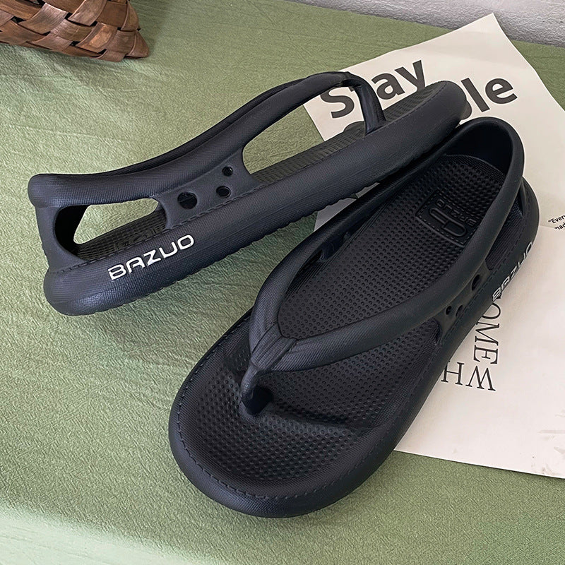 [W-Zapato] Chanclas De Dibujos Animados Mujer Verano Fondo Grueso Suelto