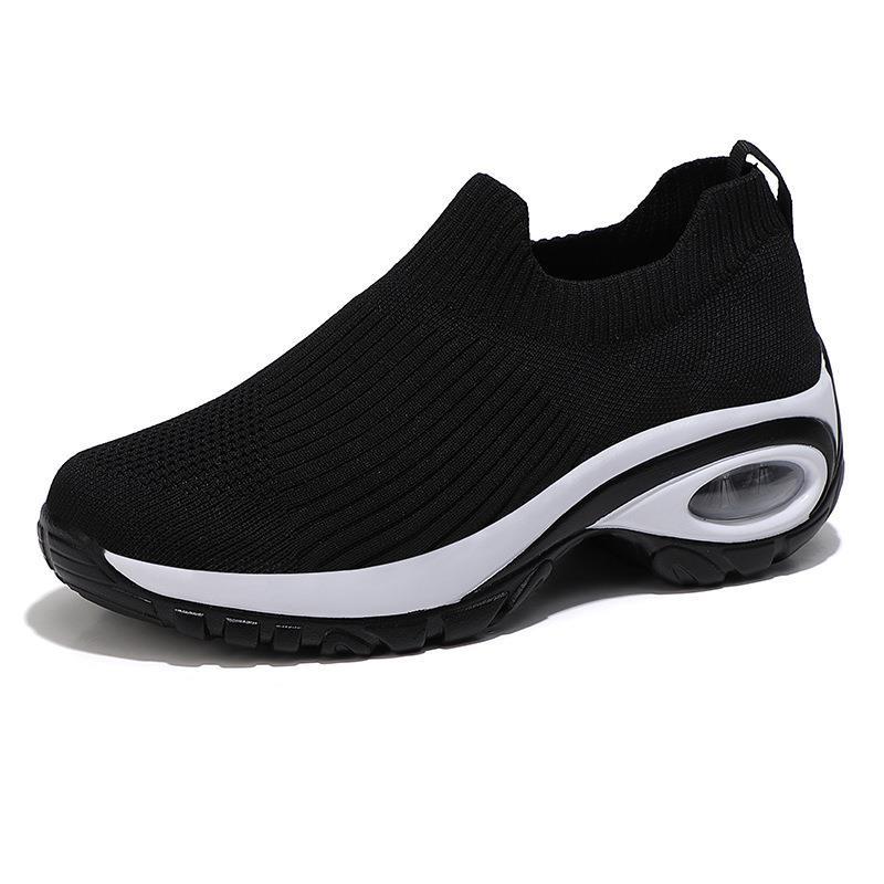 [W-Zapato] Zapatos De Mujer Acolchados De Aire Sacudiendo Zapatos De Calcetines De Suela Gruesa