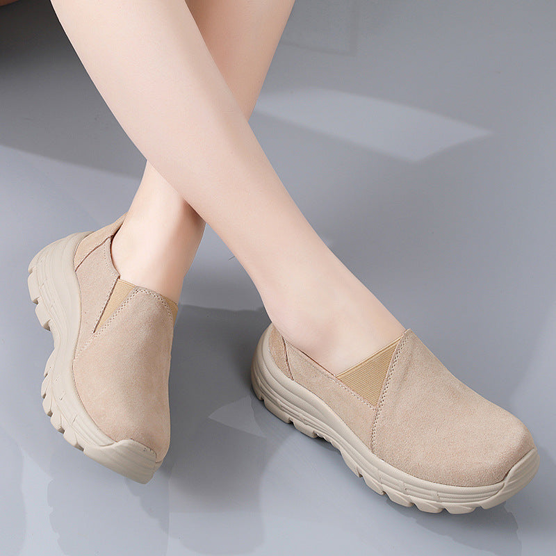 [W-Zapato] Zapatos Deportivos De Cuero Transpirable De Moda