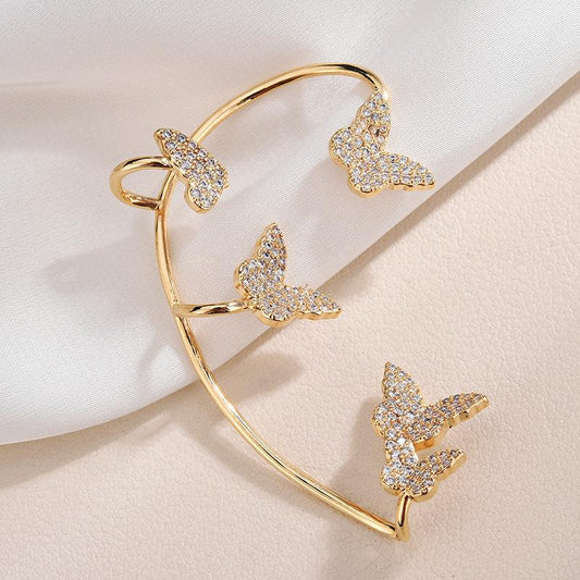 Pendientes De Diamantes Y Circonitas Sin Agujeros
