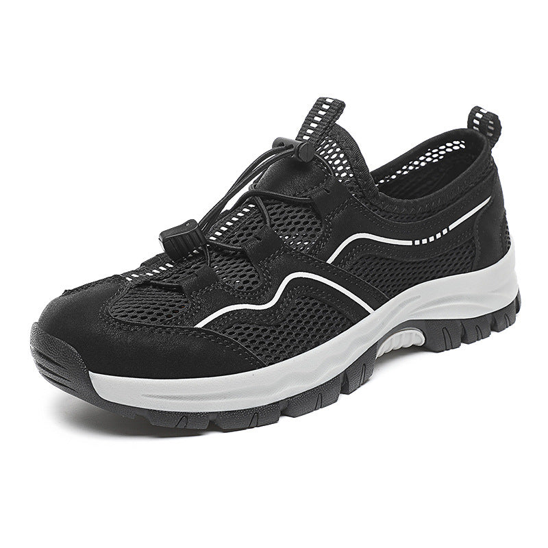 [M-Zapato] Zapatos Casuales Al Aire Libre Zapatos De Malla De Escalada Deportivos Transpirables De Cuero Para Hombres Senderismo