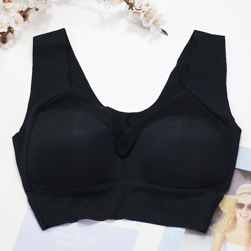 [W-Ropa Interior] Sujetador De Talla Grande, Chaleco De Copa Completa, Sujetador Transpirable