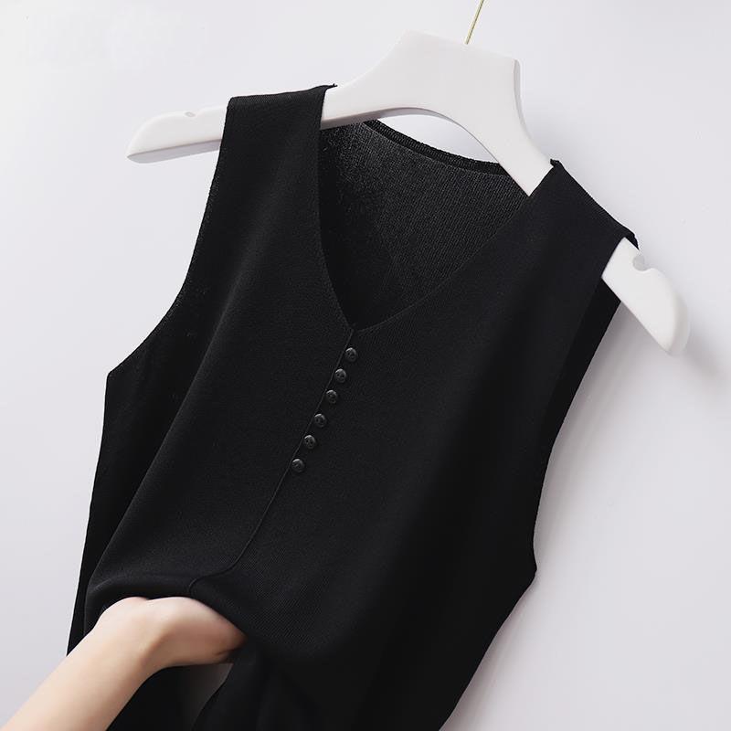 [W-Ropa] Camisola De Punto De Seda Helada