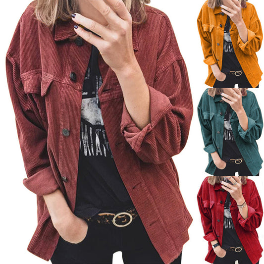 Cárdigan De Pana Con Botones Y Camisa Acolchada Con Solapa