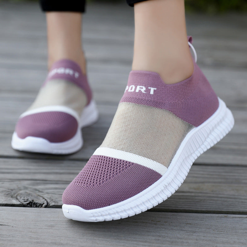 [W-Zapato] Zapatos Flyknit De Malla Transpirables Y De Moda Para Hombres Y Mujeres