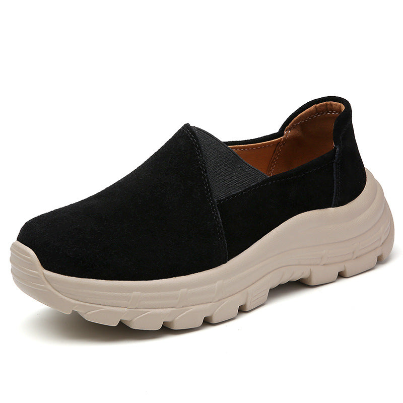 [W-Zapato] Zapatos Deportivos De Cuero Transpirable De Moda
