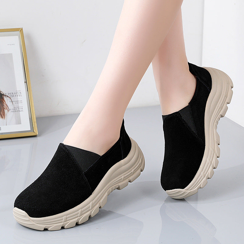 [W-Zapato] Zapatos Deportivos De Cuero Transpirable De Moda