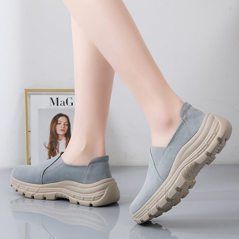 [W-Zapato] Zapatos Deportivos De Cuero Transpirable De Moda