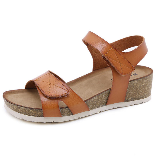 Zapatos De Playa Romanos De Microfibra Antideslizante Con Hebilla Metálica