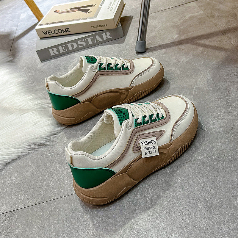 [W-Zapato] Zapatos De Suela Gruesa En Primavera Y Zapatos Deportivos Casuales