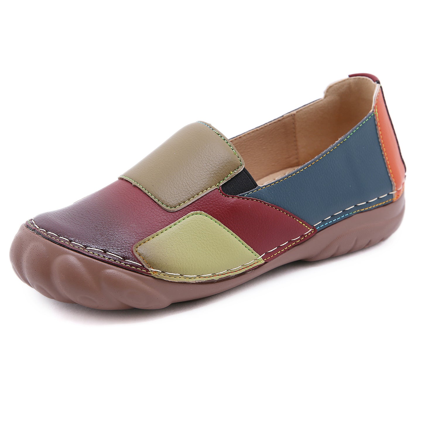 Empalme De Moda Zapatos De Cuero Suave