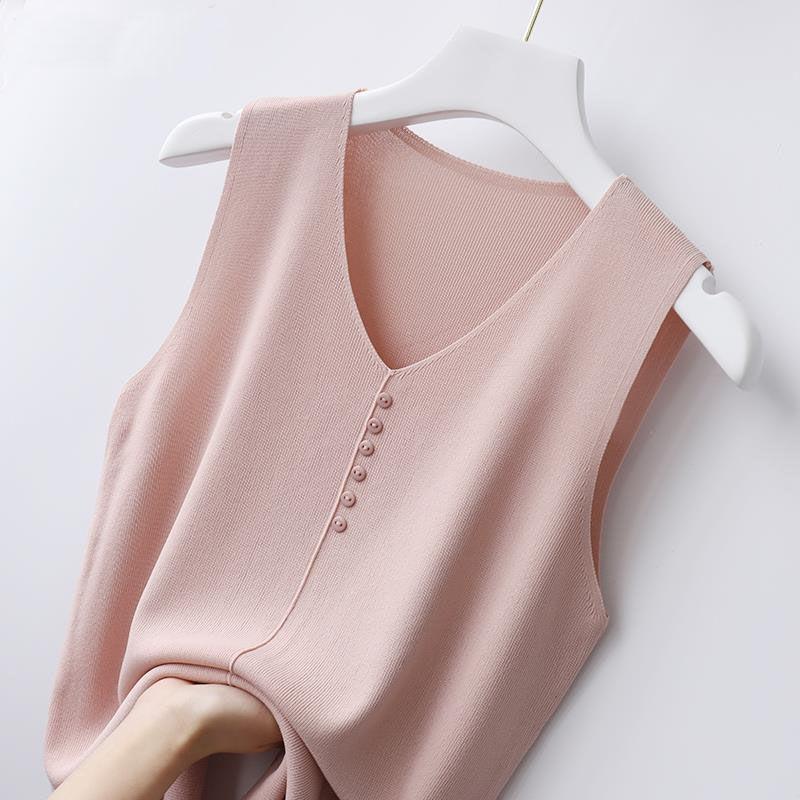 [W-Ropa] Camisola De Punto De Seda Helada