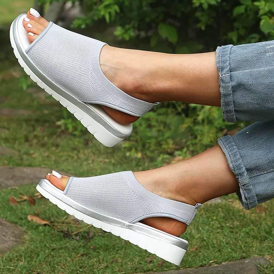 Zapatos transpirables de malla textil con boca de pez ™ - MXbueno