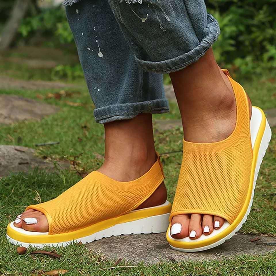 Zapatos transpirables de malla textil con boca de pez ™ - MXbueno