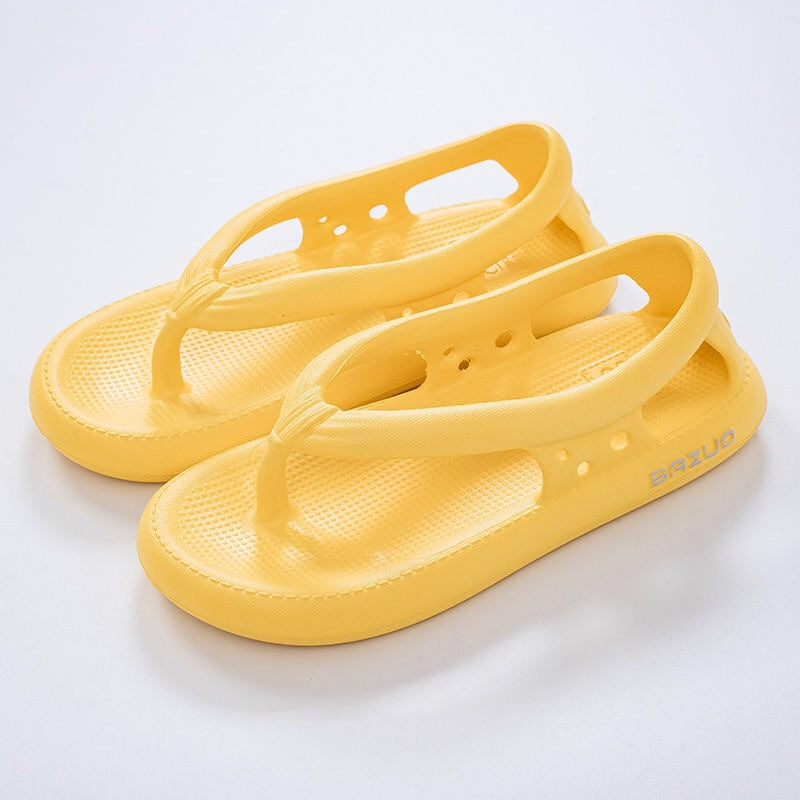 [W-Zapato] Chanclas De Dibujos Animados Mujer Verano Fondo Grueso Suelto