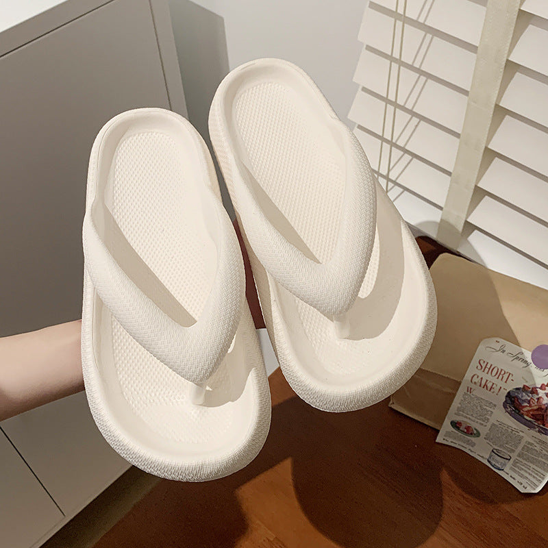 [W-Zapato] Chanclas De Dibujos Animados Mujer Verano Fondo Grueso Suelto