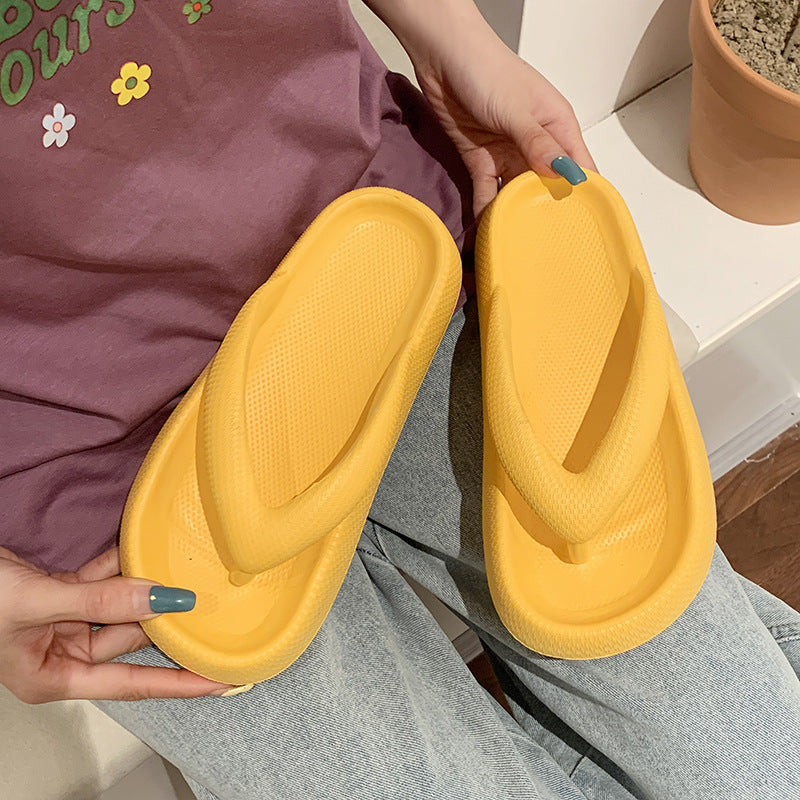 [W-Zapato] Chanclas De Dibujos Animados Mujer Verano Fondo Grueso Suelto