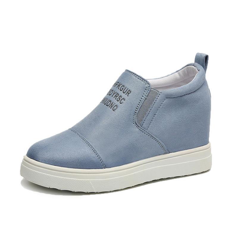 Zapatillas casuales con estampado de letras de ante - MXbueno