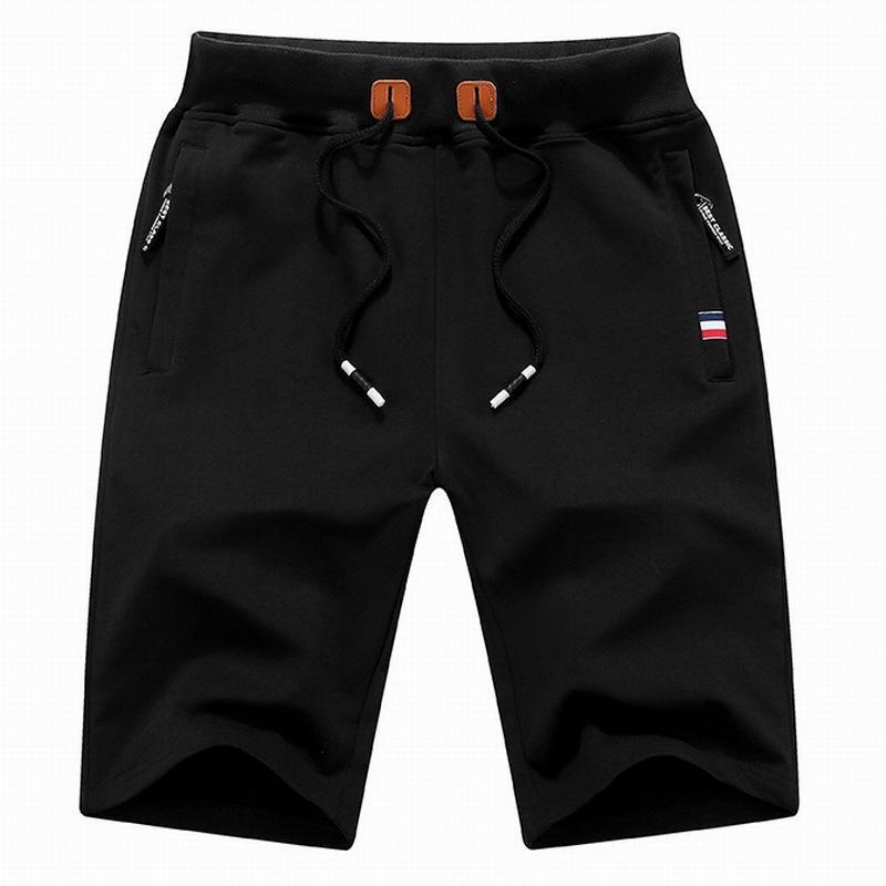 Pantalones Cortos Elásticos Con Bolsillos Con Cremallera