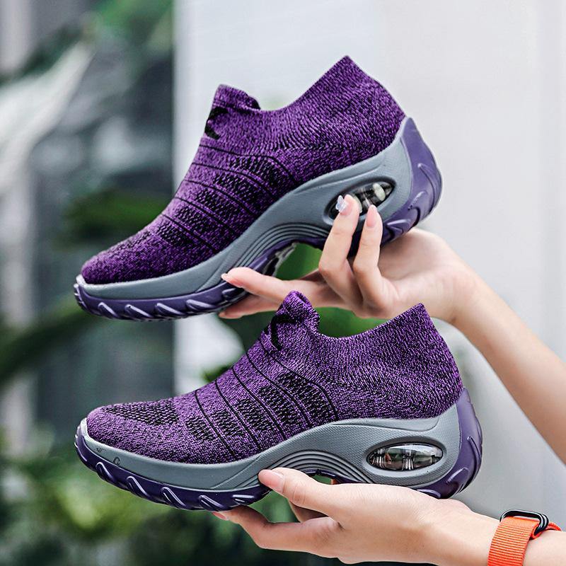 Zapatos deportivos casuales acolchada de punto transpirable - MXbueno