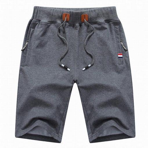 Pantalones Cortos Elásticos Con Bolsillos Con Cremallera