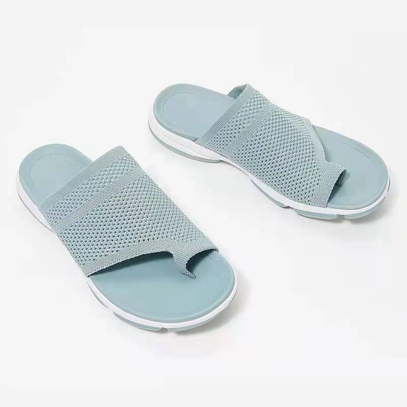Zapatos de playa al aire libre con punta abierta de malla Casual Lady Slides - MXbueno