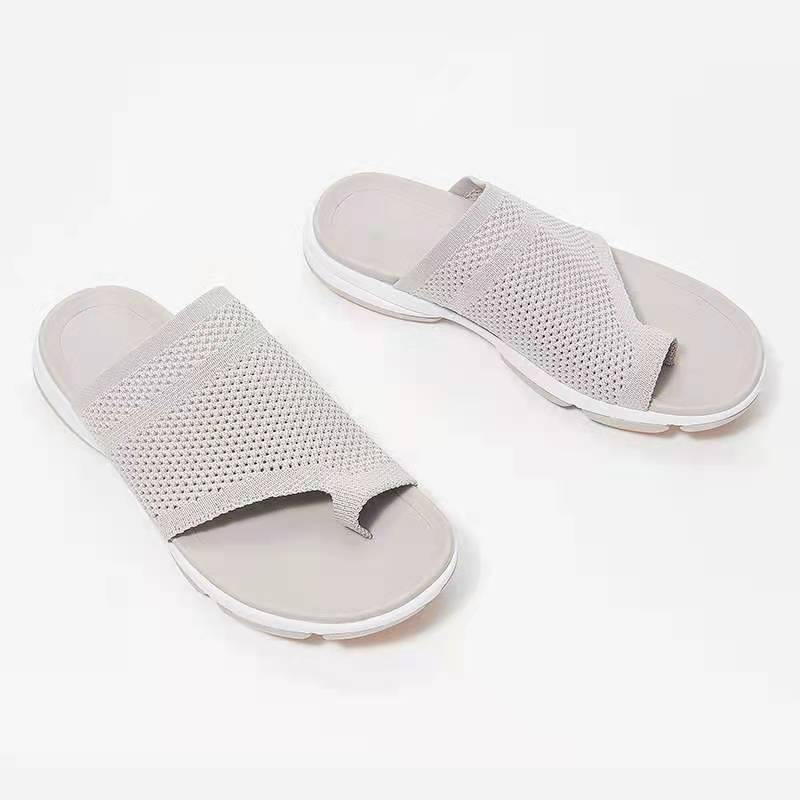 Zapatos de playa al aire libre con punta abierta de malla Casual Lady Slides - MXbueno