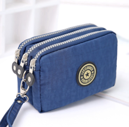 Cartera de mujer de moda Monederos con cremallera para teléfono con llave