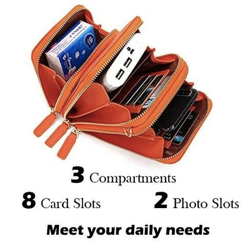 BOLSO DE MANO DE CUERO PU PARA MUJER BOLSO DE TARJETA BOLSO DE TELÉFONO BOLSO BANDOLERA - MXbueno