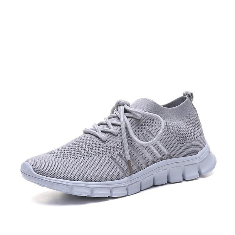 Zapatos para correr femeninos transpirables de malla ligera - MXbueno