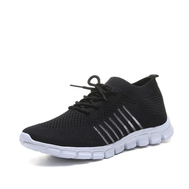 Zapatos para correr femeninos transpirables de malla ligera - MXbueno