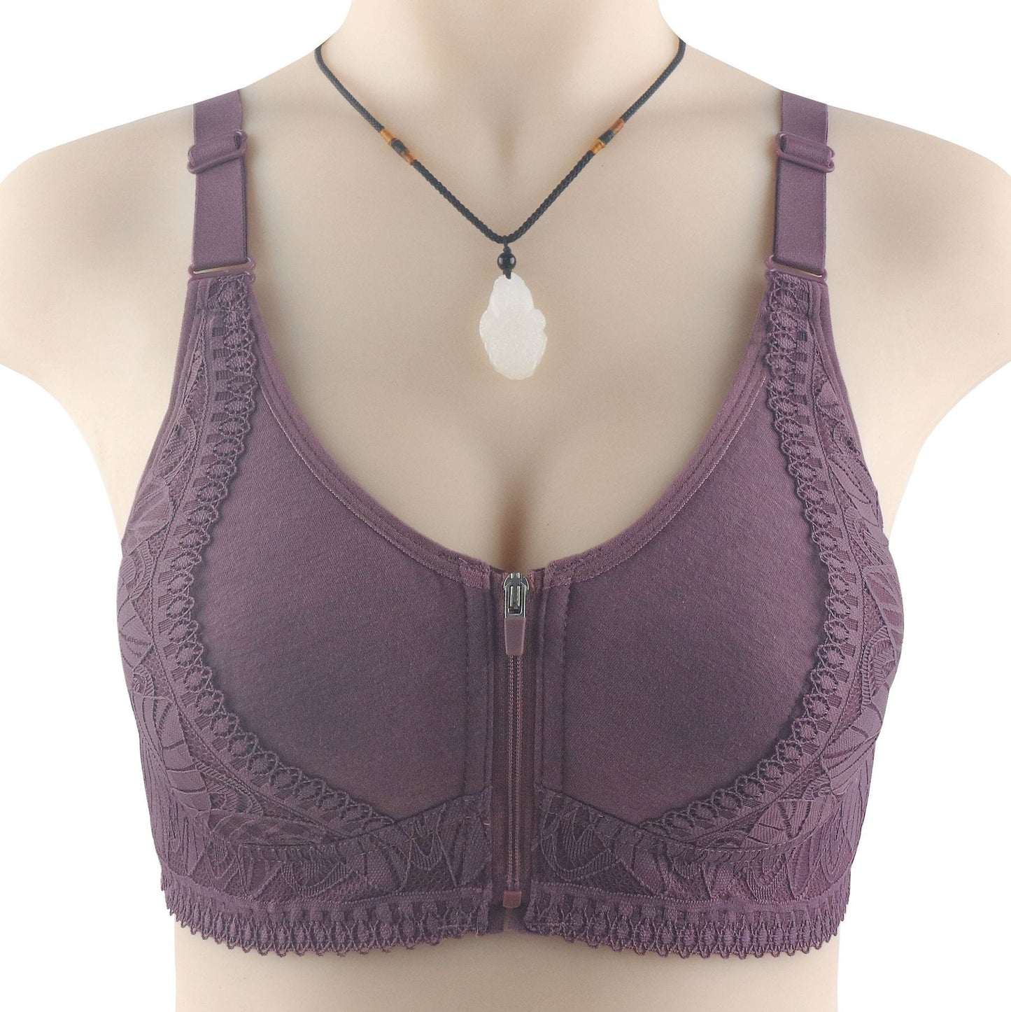 [W-Ropa Interior] Sujetador De Cremallera Delantera Femenino
