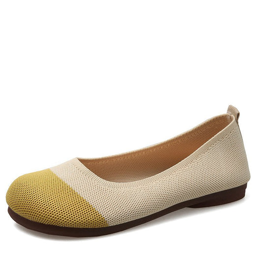[W-Zapato] Zapatos Sin Cordones Con Suela Exterior Suave De Tejido De Mosca