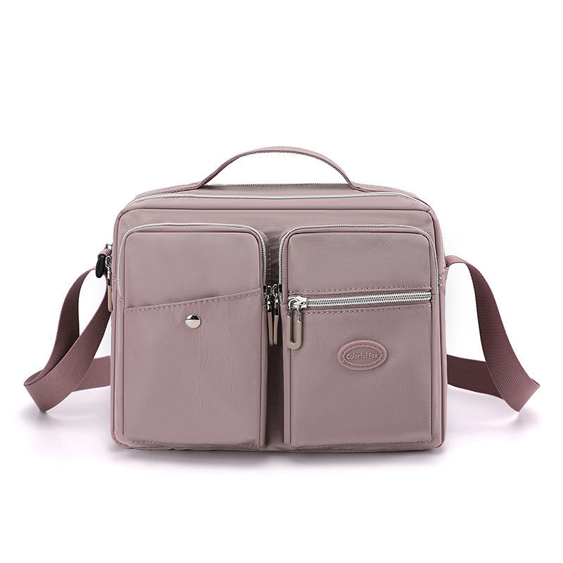 [W-Bolso] Bolso De Hombro De Gran Capacidad Para Mujer Tela De Nailon Impermeable