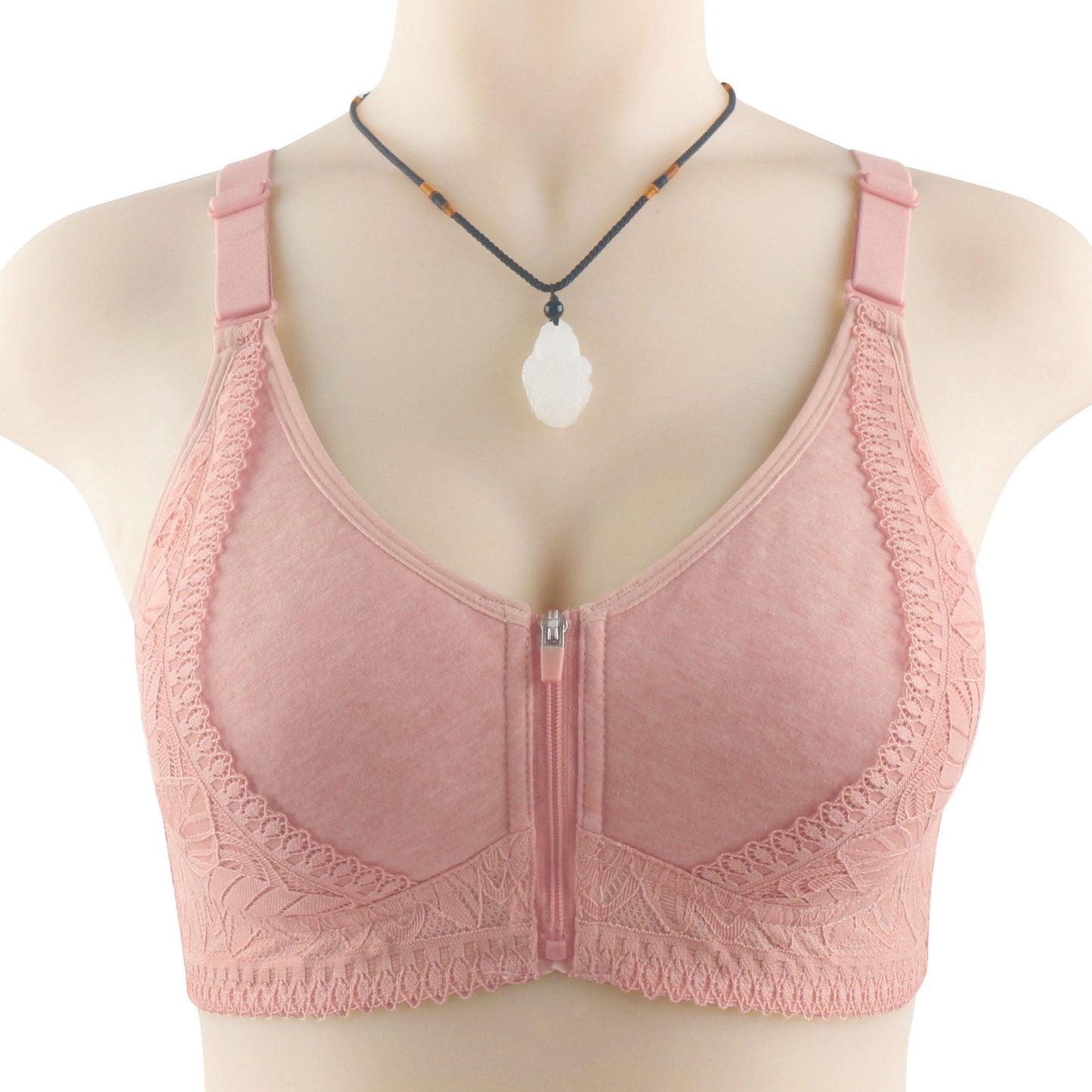 [W-Ropa Interior] Sujetador De Cremallera Delantera Femenino