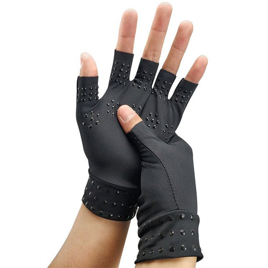 Guantes De Presión Para El Cuidado De La Salud Guantes De Medio Dedo Antideslizantes Para Interiores