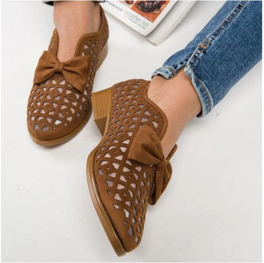 Zapato Verano Transpirable Lazo Hueco