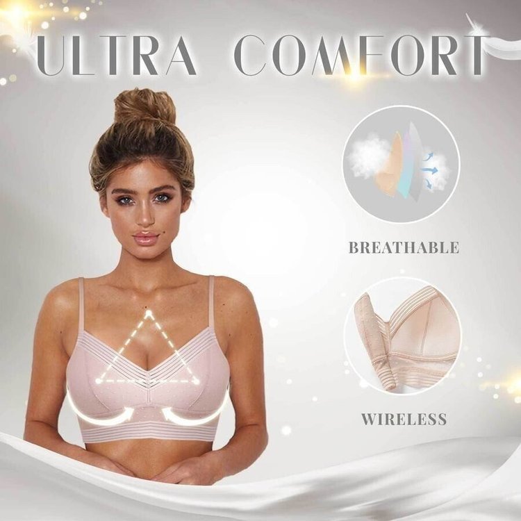 [W-Ropa Interior] Sujetador De Encaje Sin Aros Con Espalda Baja