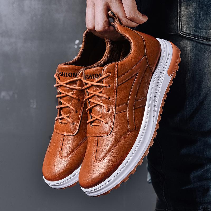 [M-Zapato] Zapatilla De Piel Para Hombre
