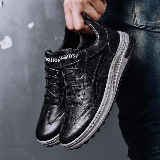 [M-Zapato] Zapatilla De Piel Para Hombre