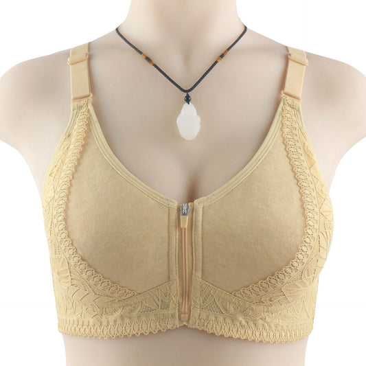 [W-Ropa Interior] Sujetador De Cremallera Delantera Femenino
