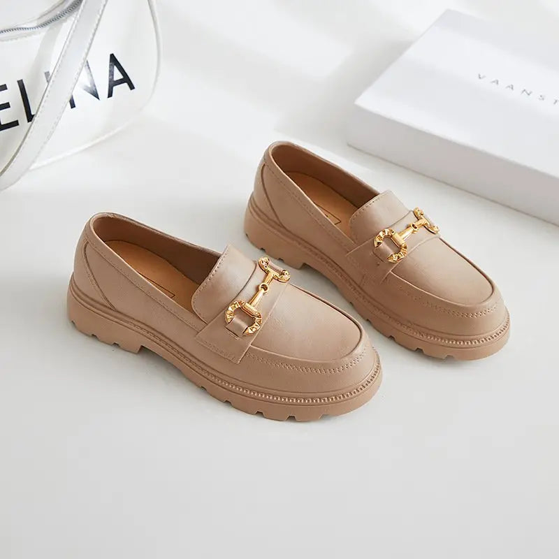 [W-Zapato] Zapatos De Suela Gruesa Retro - Británicos