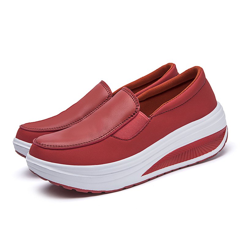 [W-Zapato] Zapatos De Plataforma Con Cuña Para Mujer