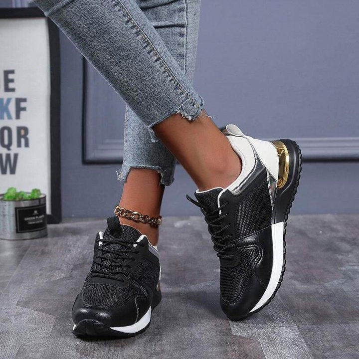 Zapatos Deportivos Ortopédicos Cómodos Con Cordones Para Mujer