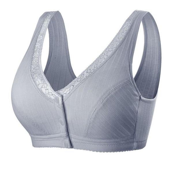 [W-Ropa Interior] (4 PCS es más asequible) TamaÑo MÁs CÓmodo Sujetador De BotÓn Delantero