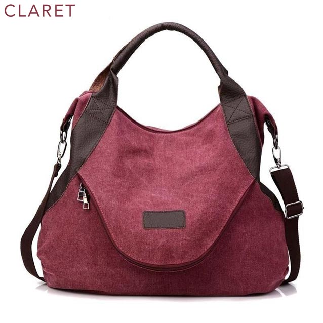 [W-Bolso] Bolsa De Mensajero De Lona Bolso Informal